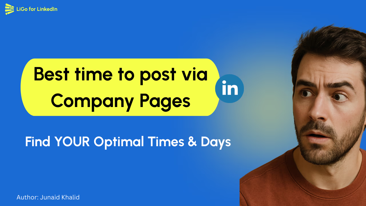 Find the best time and day to post on Linkedin from a Company Page